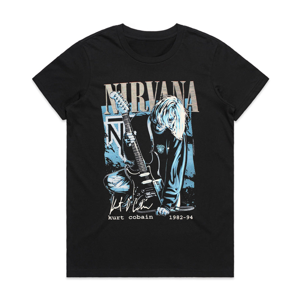 Kurt Cobain Tribute T-Shirt – Nirvana Grunge Rock Legend