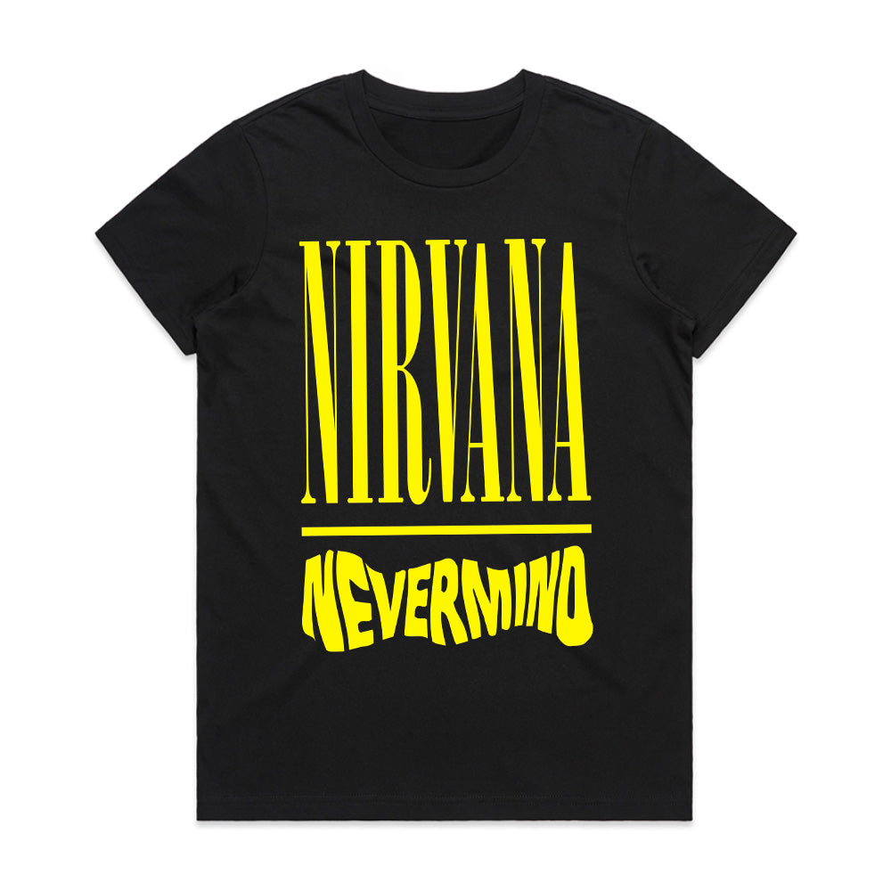 Nirvana "Nevermind" Minimalist Logo T-Shirt – Classic Grunge Tribute