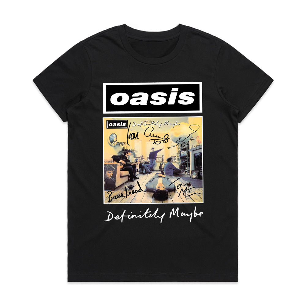 Oasis "Definitely Maybe" Album Cover T-Shirt – Signed Edition Tribute