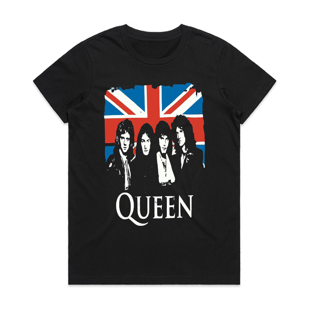 Queen Union Jack T-Shirt – Classic British Rock Tribute