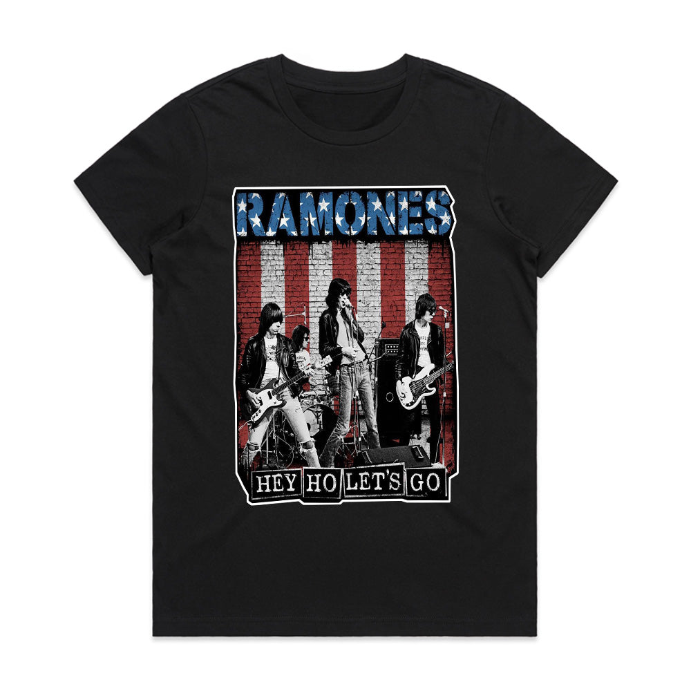 Ramones "Hey Ho, Let’s Go" American Flag T-Shirt