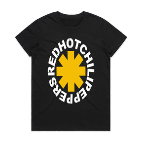 Red Hot Chili Peppers Yellow Asterisk Logo T-Shirt – Classic Rock Band Tee