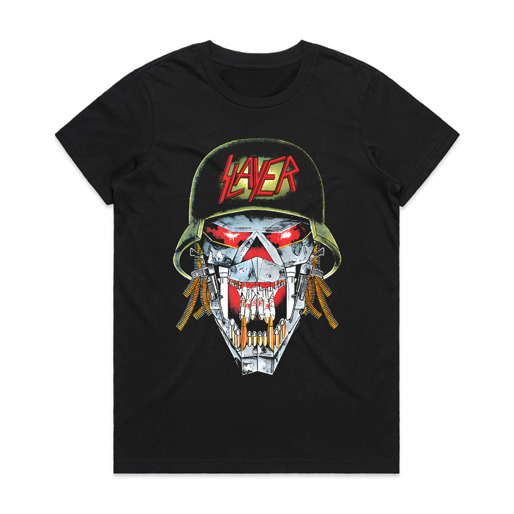 Slayer "War Machine" Metal Skull Soldier T-Shirt – Thrash Metal Power