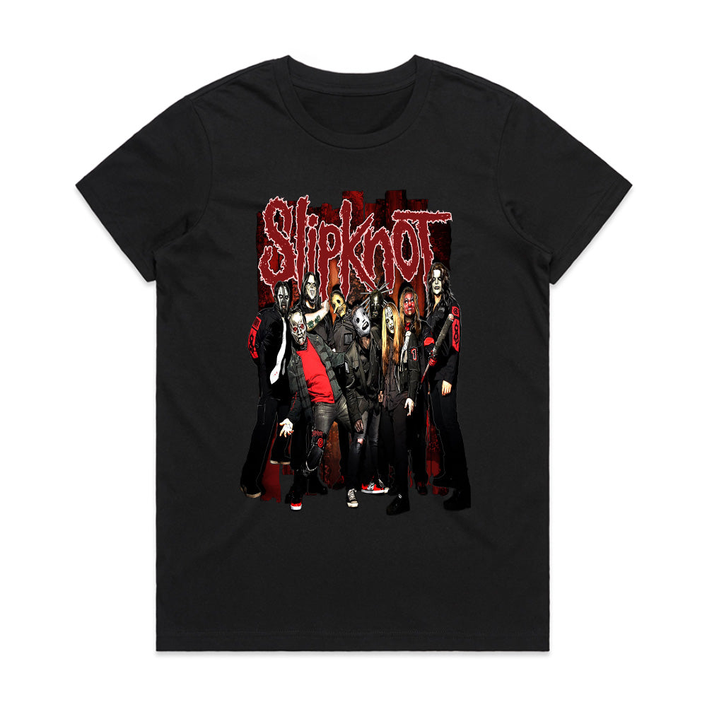 Slipknot Full Band Group Photo T-Shirt – Heavy Metal Legends
