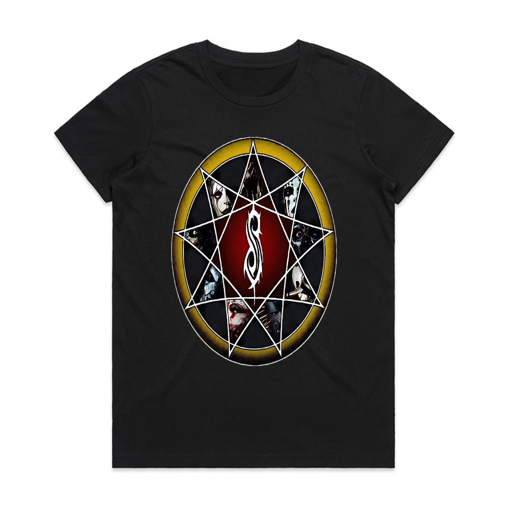 Slipknot Band Members Heptagram Sigil T-Shirt – Iconic Metal Design