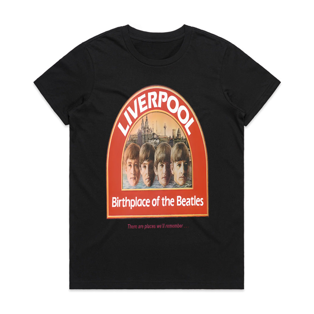 The Beatles "Liverpool Birthplace" Vintage T-Shirt – Classic Rock Heritage Tribute