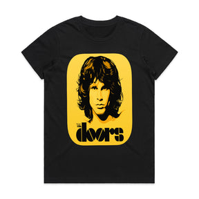 The Doors Retro Jim Morrison Black & Yellow T-Shirt – Vintage Rock Style