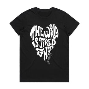 “The World Is Tired of Hate” Inspirational Gandhi Quote T-Shirt