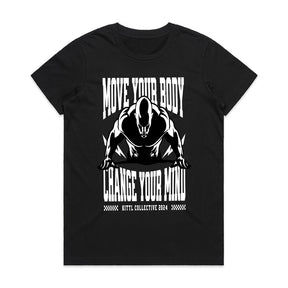 "Move Your Body, Change Your Mind" Motivational Gym T-Shirt – Mind & Muscle Connection