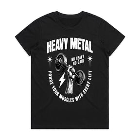 "Heavy Metal – No Heavy, No Gain" Workout T-Shirt