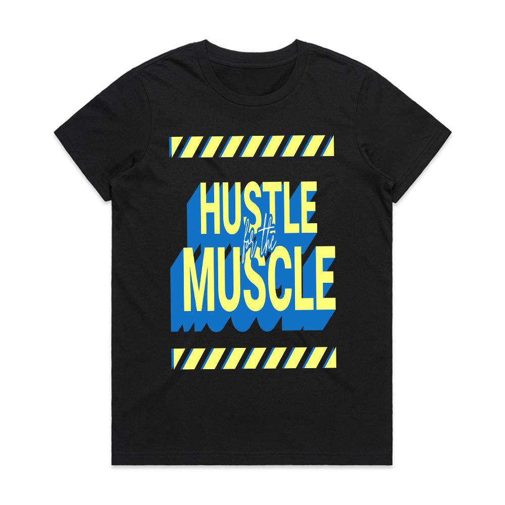 "Hustle for the Muscle" Gym T-Shirt – Work Hard, Build Strength