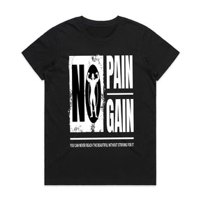 "No Pain No Gain" Gym T-Shirt – Motivational Workout Tee for Fitness & Bodybuilding