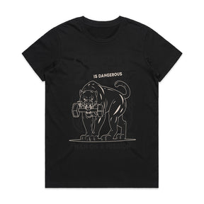 "Comfort Zone Is Dangerous" Panther Gym T-Shirt – Man on a Mission
