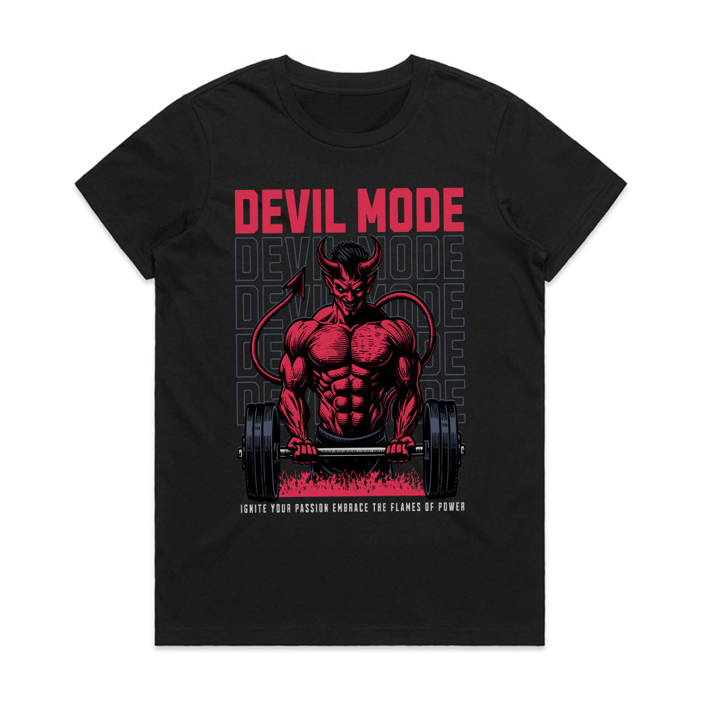 "Devil Mode" Hardcore Gym T-Shirt – Unleash Your Inner Beast