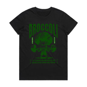 "Broccoli Gains" Funny Gym T-Shirt – Strong & Crunchy Workout Motivation