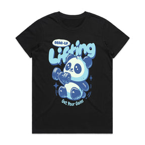 "Bear-ly Lifting" Cute Panda Gym T-Shirt – Get Your Gains!