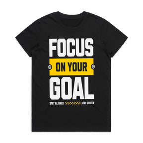 "Focus on Your Goal" Motivational Gym T-Shirt – Stay Aligned, Stay Driven
