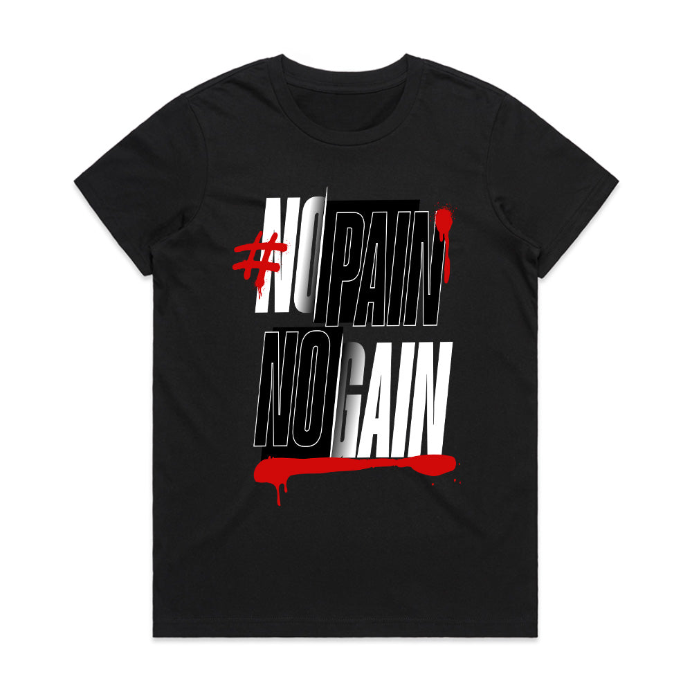 "#NoPainNoGain Hardcore Gym T-Shirt – Push Through the Struggle