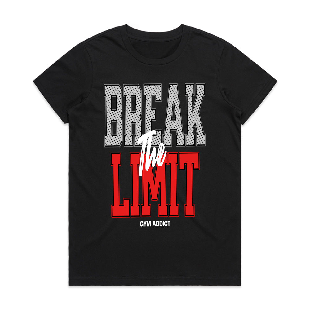 "Break the Limit" Gym Addict Motivational T-Shirt – Push Beyond Boundaries