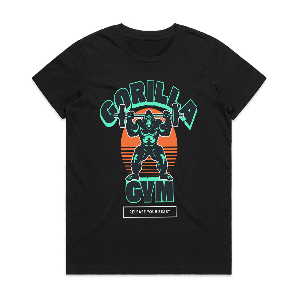 "Gorilla Gym" Powerlifting T-Shirt – Unleash Your Inner Beast
