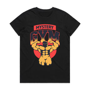 "Mystery Gym" Muscle-Building T-Shirt – Bold Fitness & Bodybuilding Tee