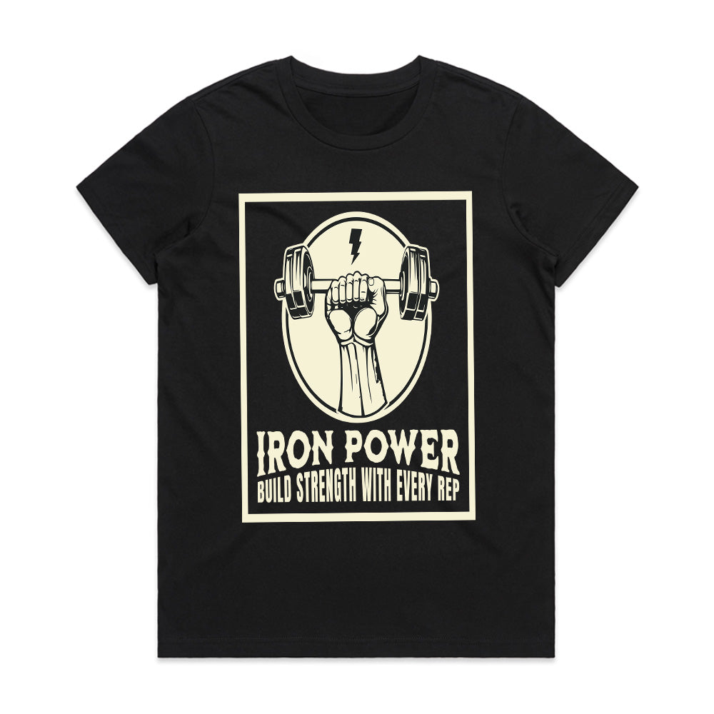 "Iron Power" Strength Training Gym T-Shirt – Build Strength with Every Rep