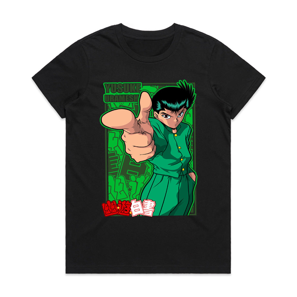 Yusuke Urameshi Spirit Gun T-Shirt – Classic Yu Yu Hakusho Anime Design