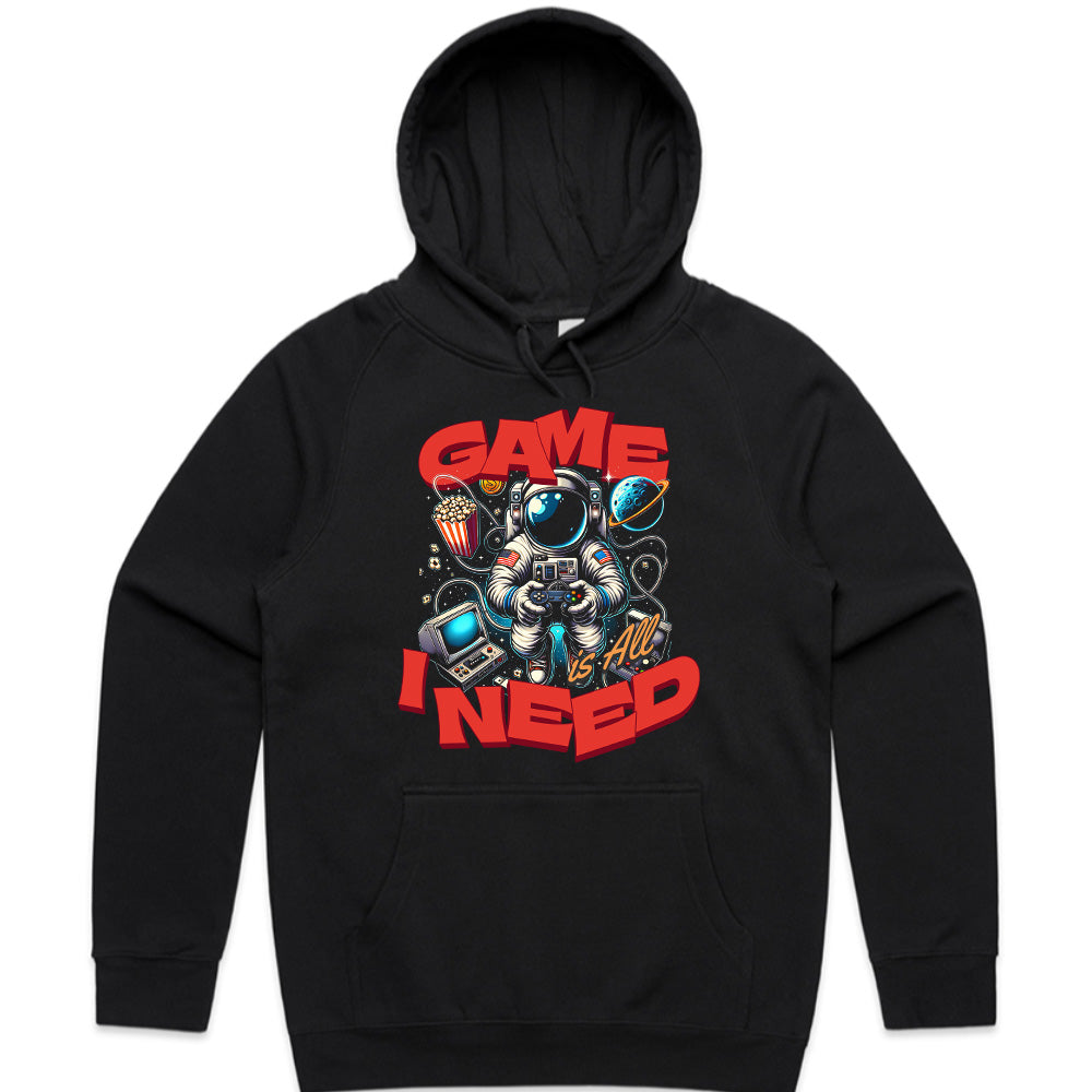 "Game Is All I Need – Astronaut Gamer T-Shirt for Space & Gaming Lovers"