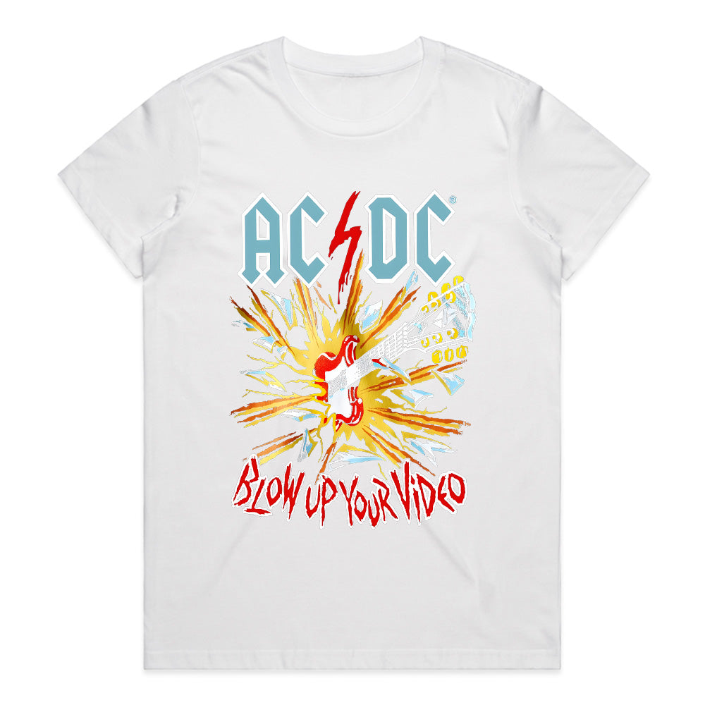 AC/DC "Blow Up Your Video" Explosive Rock Graphic T-Shirt
