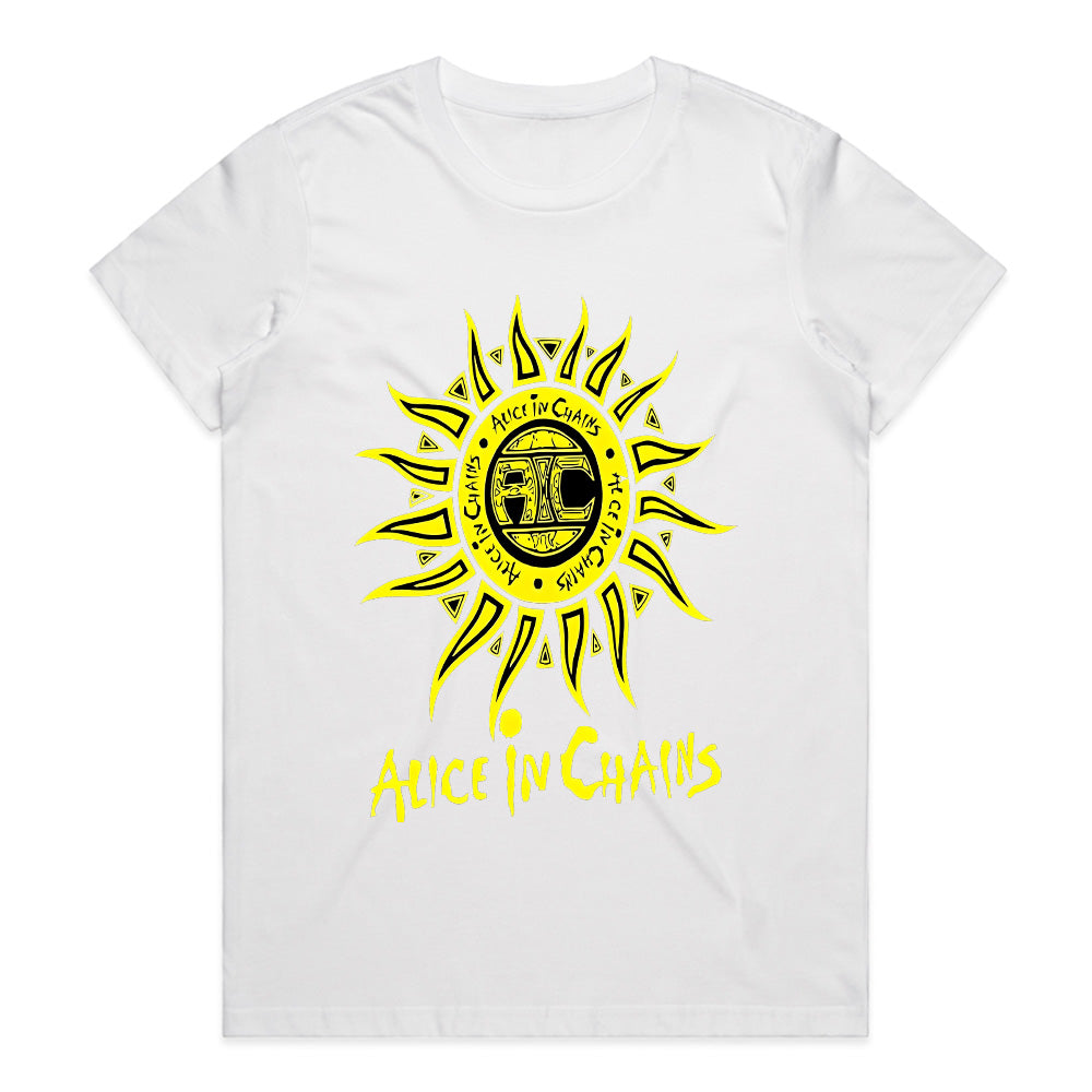 Alice in Chains Sun Logo T-Shirt – Classic Grunge Rock Band Merch