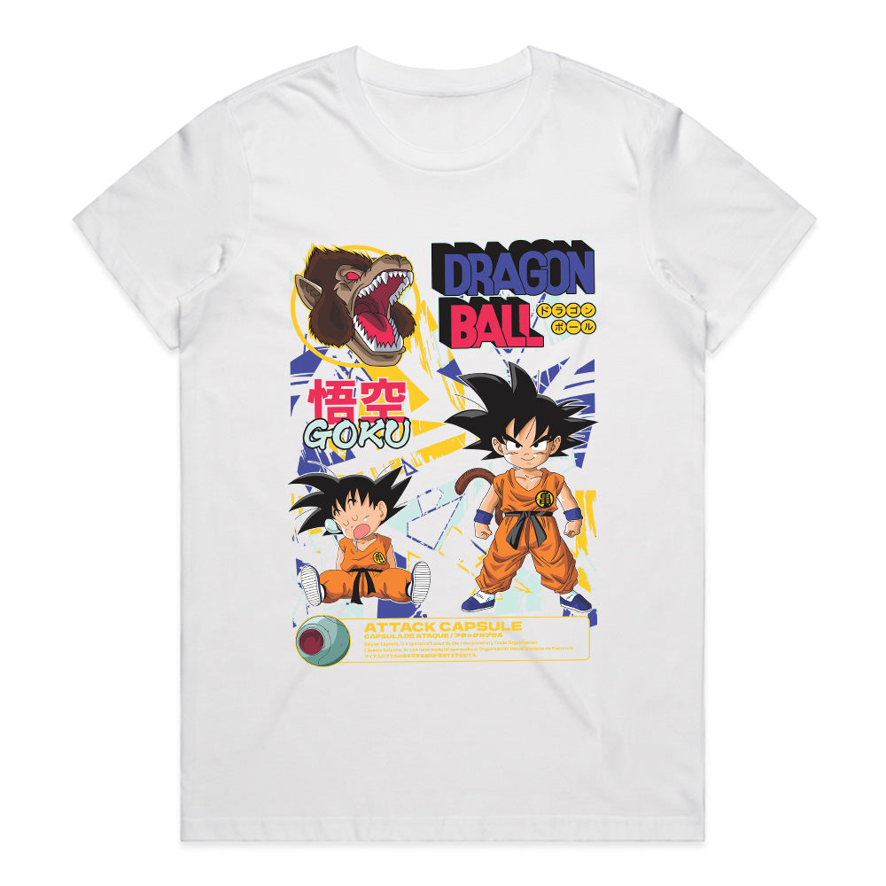 Kid Goku & Great Ape T-Shirt – Retro Dragon Ball Adventure