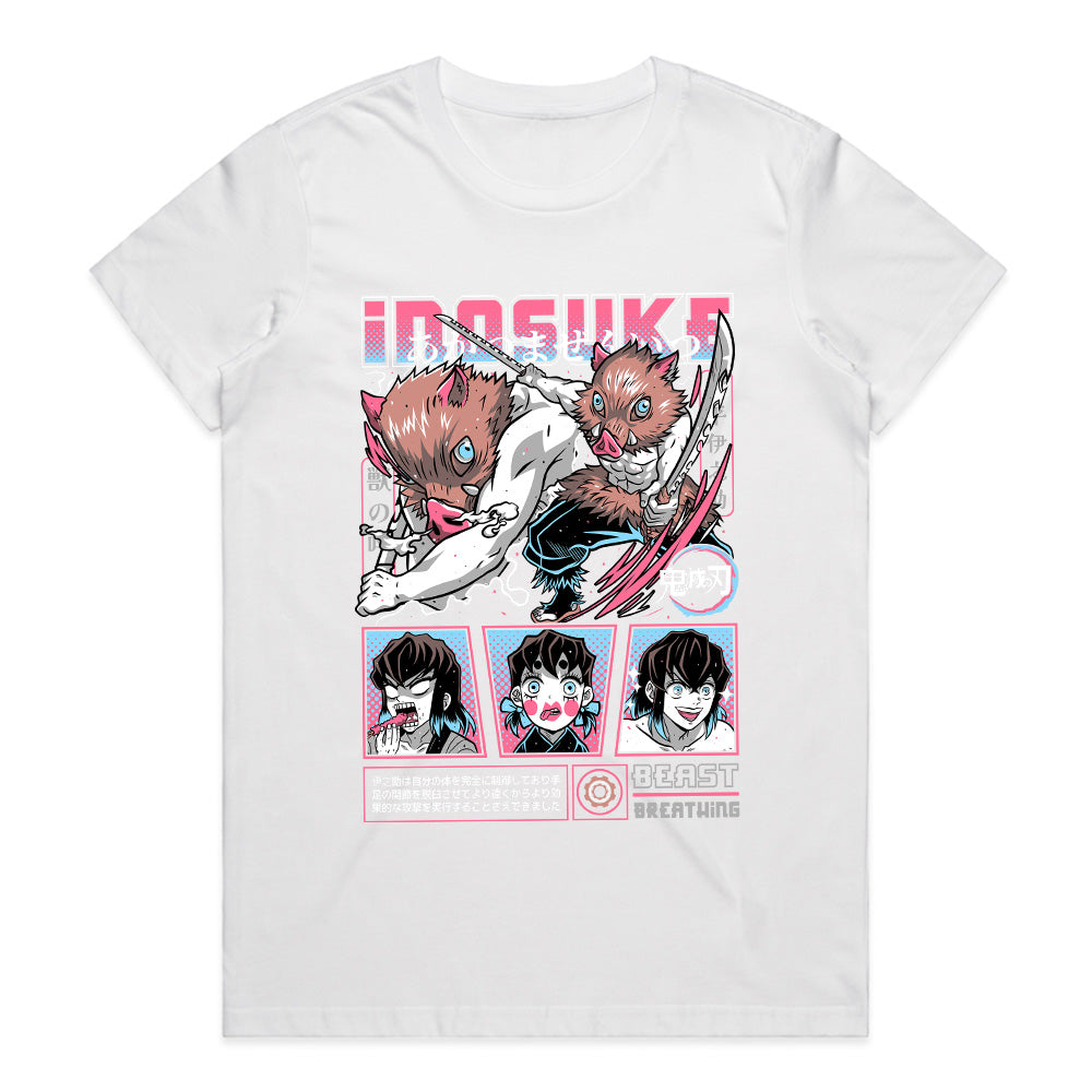 Demon Slayer Inosuke T-Shirt – Beast Breathing Anime Graphic Tee