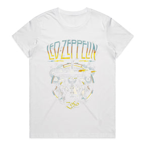Led Zeppelin Rock & Roll Airship T-Shirt – Iconic Zeppelin & Guitar Design