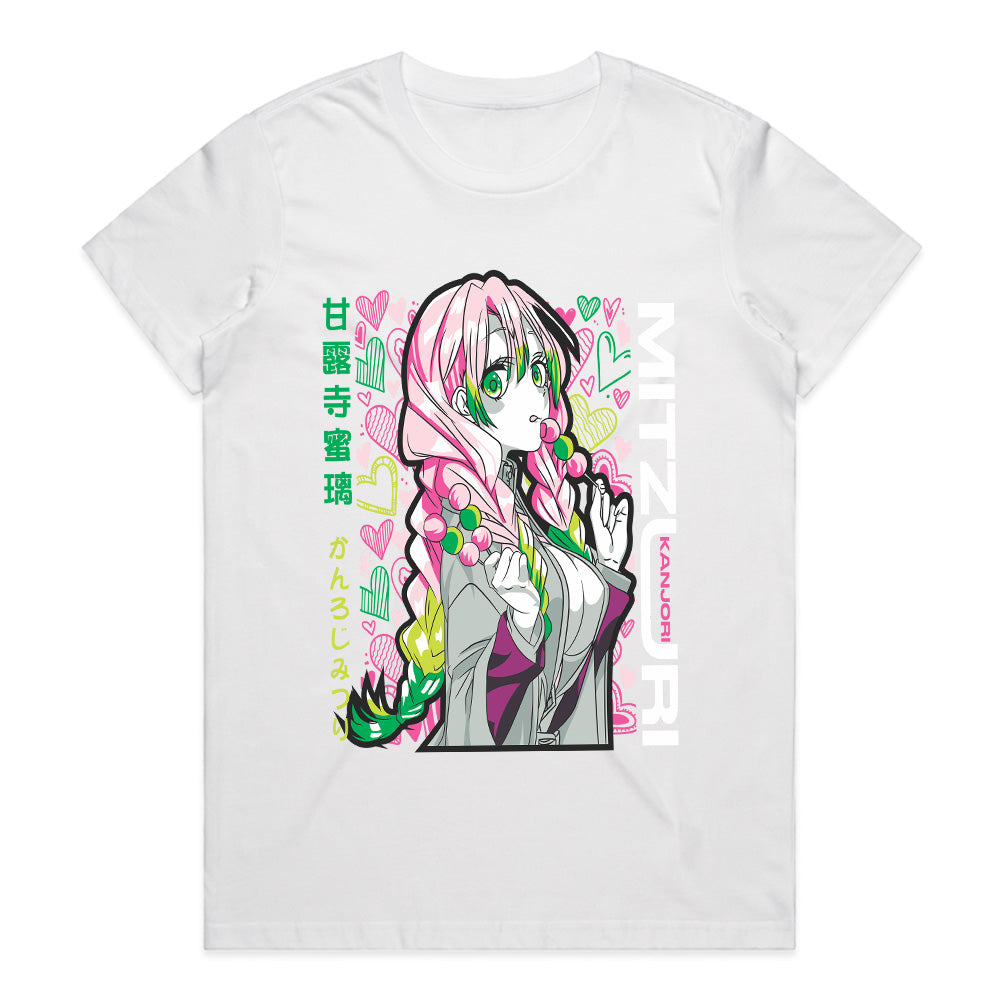 Mitsuri Kanroji "Love Hashira" T-Shirt – Vibrant Demon Slayer Anime Streetwear