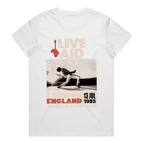 Live Aid 1985 Queen T-Shirt – Iconic Freddie Mercury Wembley Performance