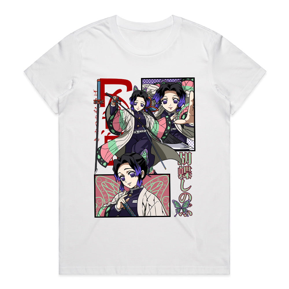 Shinobu Kocho Manga Panel T-Shirt – Insect Pillar Demon Slayer Tribute