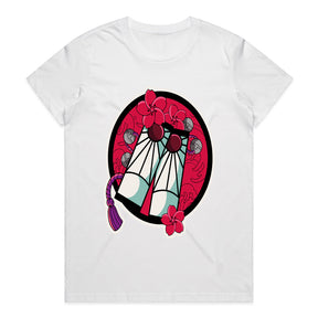 Elegant Demon Slayer Hanafuda Earring T-Shirt – Iconic Samurai-Inspired Aesthetic