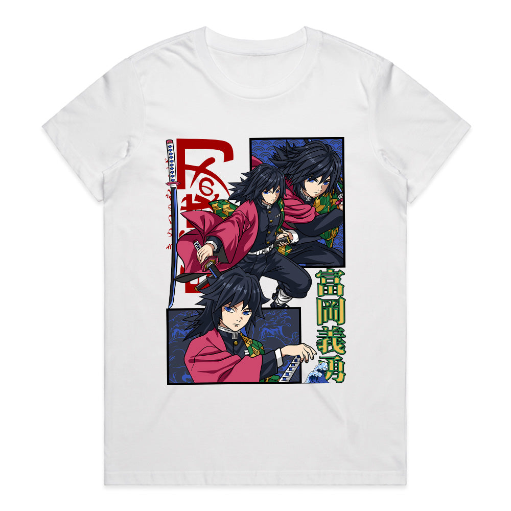 Demon Slayer Giyu Tomioka T-Shirt – Water Hashira Battle Stance