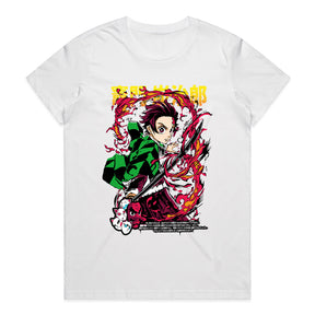 Tanjiro Kamado "Flame Breathing" T-Shirt – Demon Slayer Anime Battle Tee