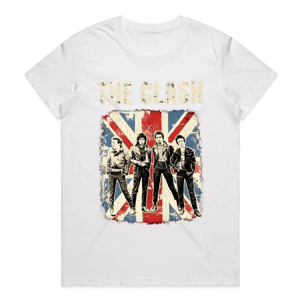 The Clash Vintage Union Jack Punk Rock T-Shirt