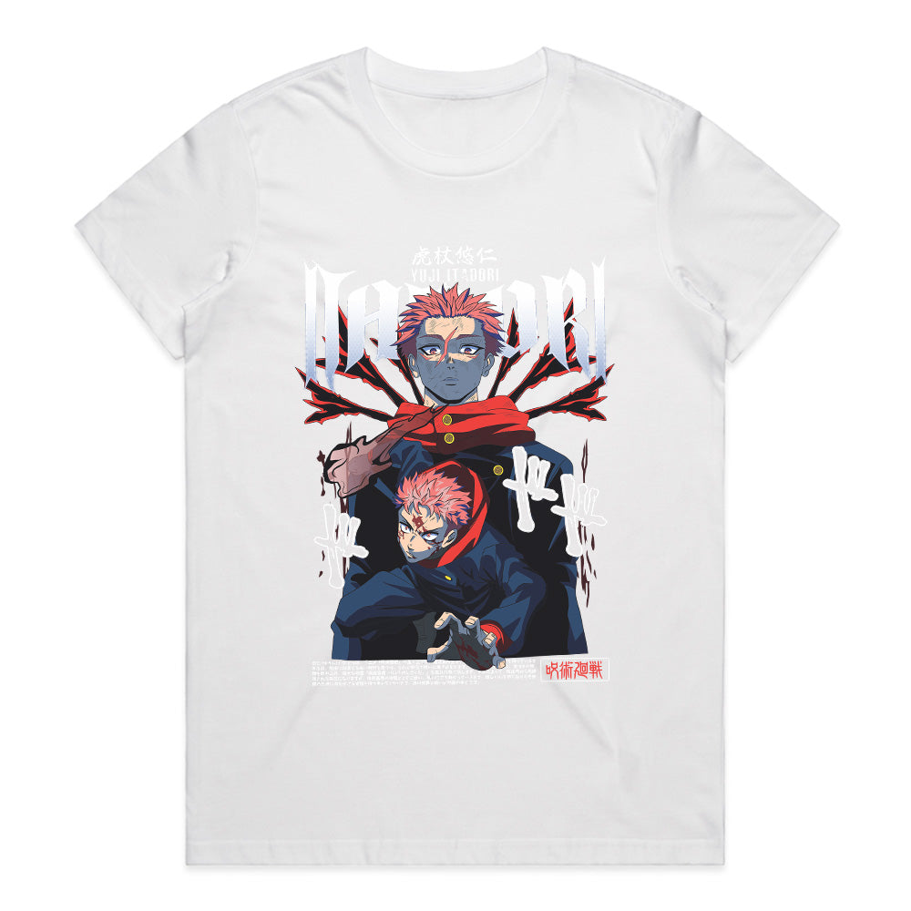 Yuji Itadori & Sukuna Cursed Energy T-Shirt – Jujutsu Kaisen Anime Power