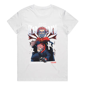 Yuji Itadori & Sukuna Cursed Energy T-Shirt – Jujutsu Kaisen Anime Power
