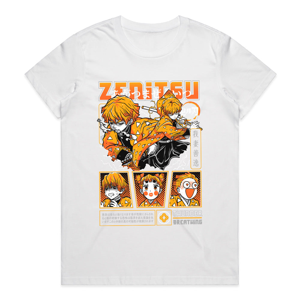 Zenitsu Agatsuma Thunder Breathing T-Shirt – Electrifying Anime Manga Design