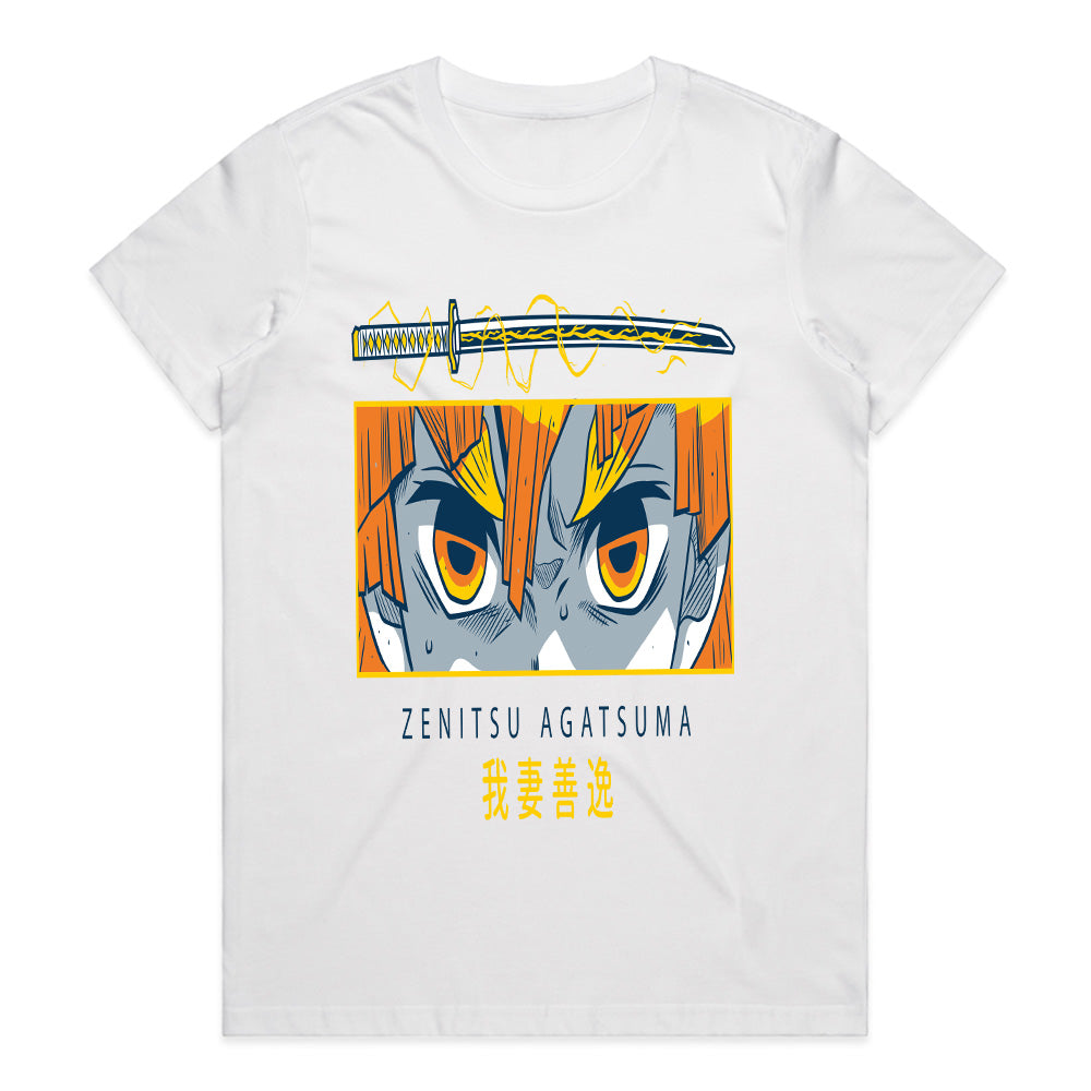 Zenitsu Agatsuma Thunder Breath T-Shirt – Anime-Inspired Design