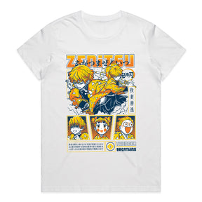Zenitsu Agatsuma Thunder Breathing Anime Graphic T-Shirt – Dynamic Manga Design