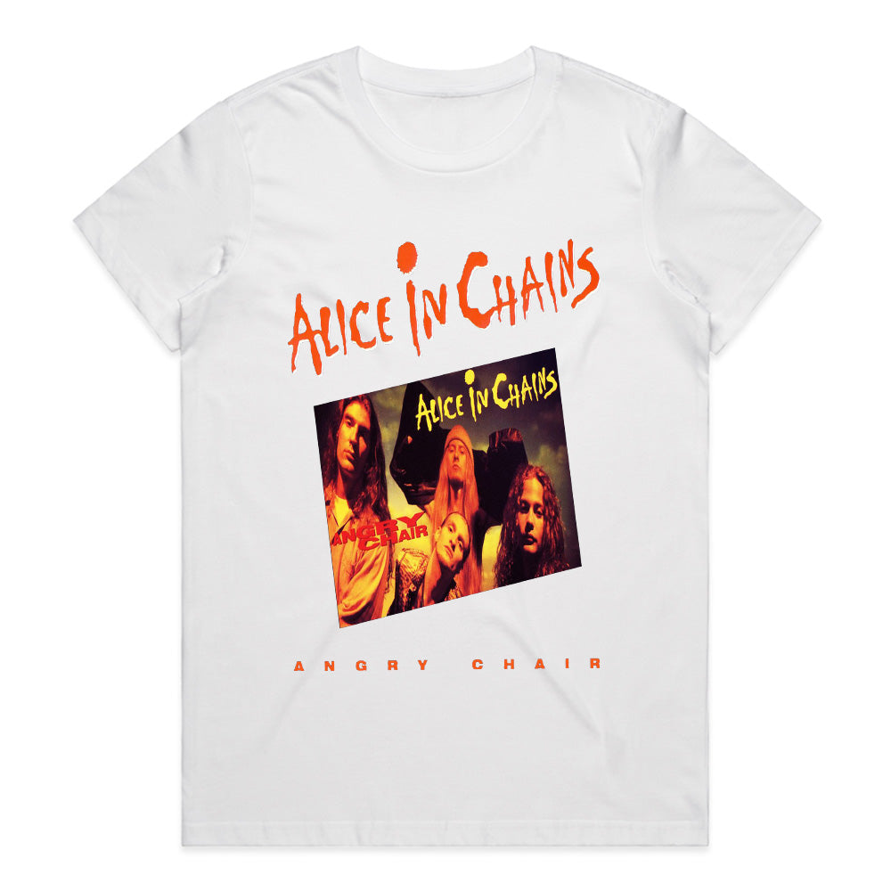 Alice in Chains "Angry Chair" Vintage Band T-Shirt – 90s Grunge Rock Merch
