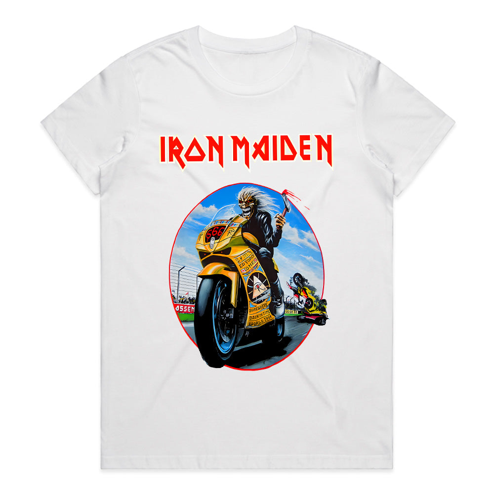 Iron Maiden Eddie Moto Racer T-Shirt – Heavy Metal Speed Demon Tee