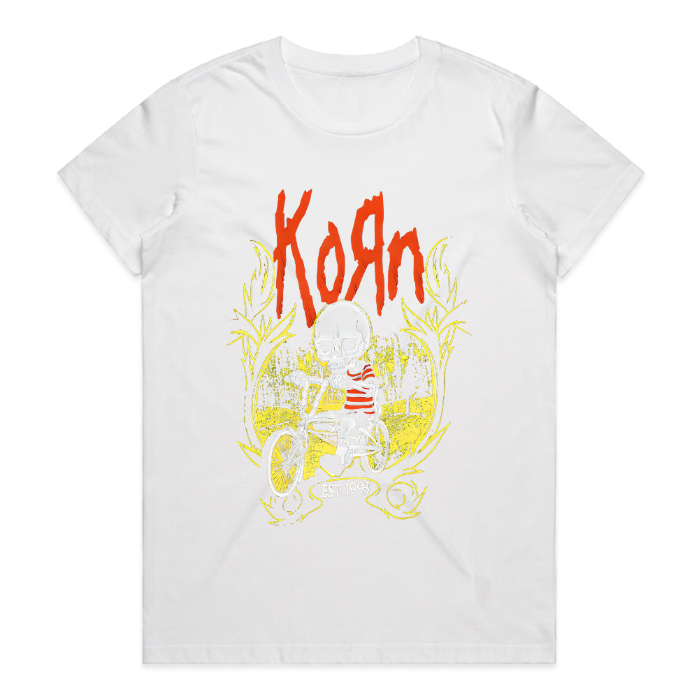 Korn Skull Kid Bicycle T-Shirt – Vintage Nu-Metal Rock Apparel