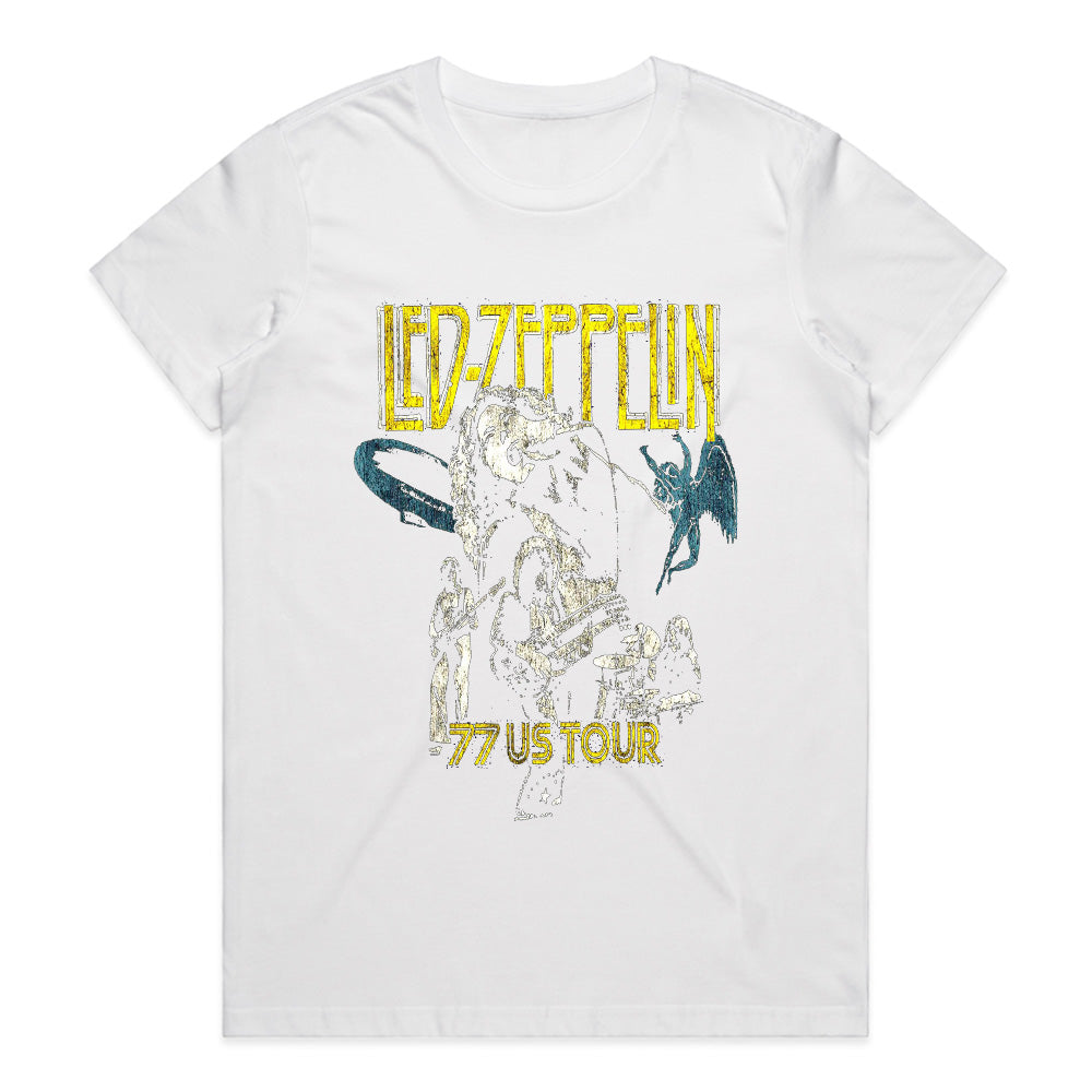 Led Zeppelin 1977 US Tour T-Shirt – Vintage Concert Tribute