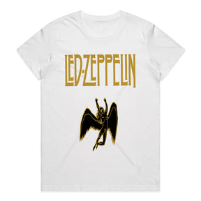 Classic Led Zeppelin T-Shirt – Iconic Band Logo & Angelic Figure